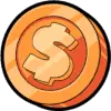 Bronze-Münze-Symbol