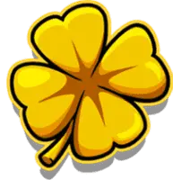 Symbole trèfle doré